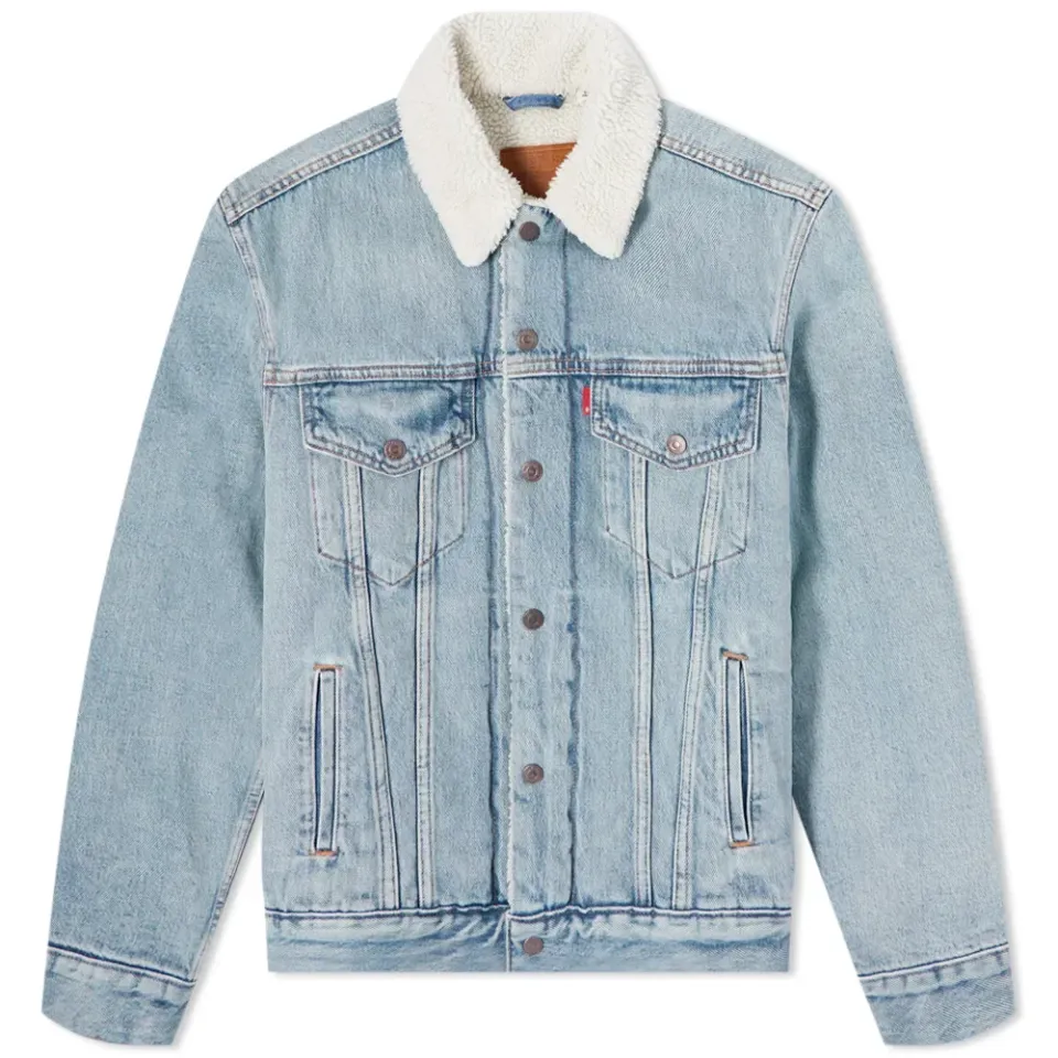 Levi's Denim Sherpa Trucker Jacket