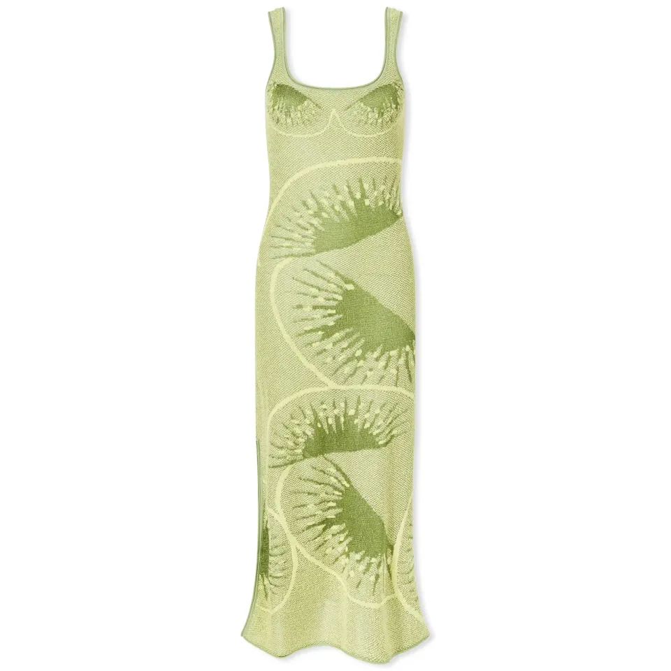 Falling Kiwis Hockney Maxi Dress