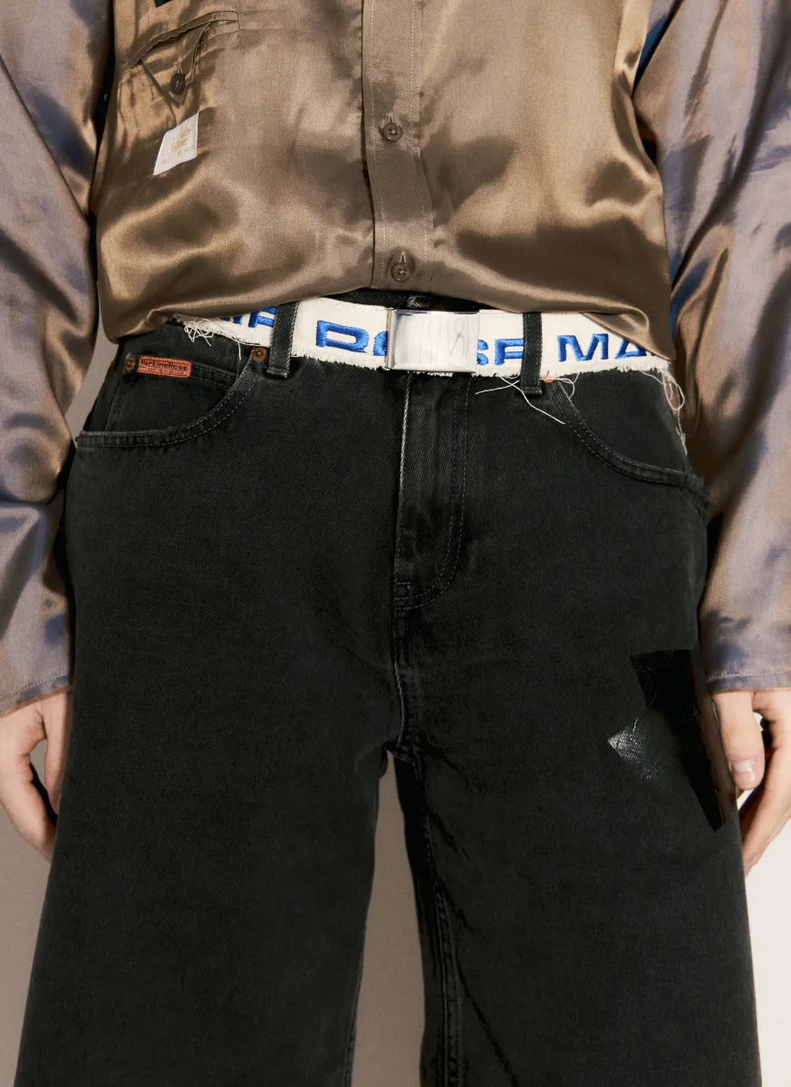 Logo Embroidery Canvas Belt