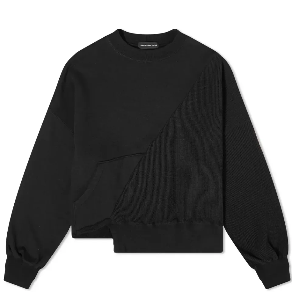 Multi Fabric Crew Sweat