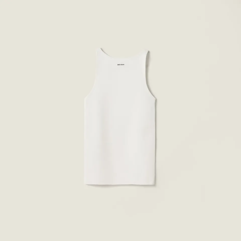 Cotton knit tank top