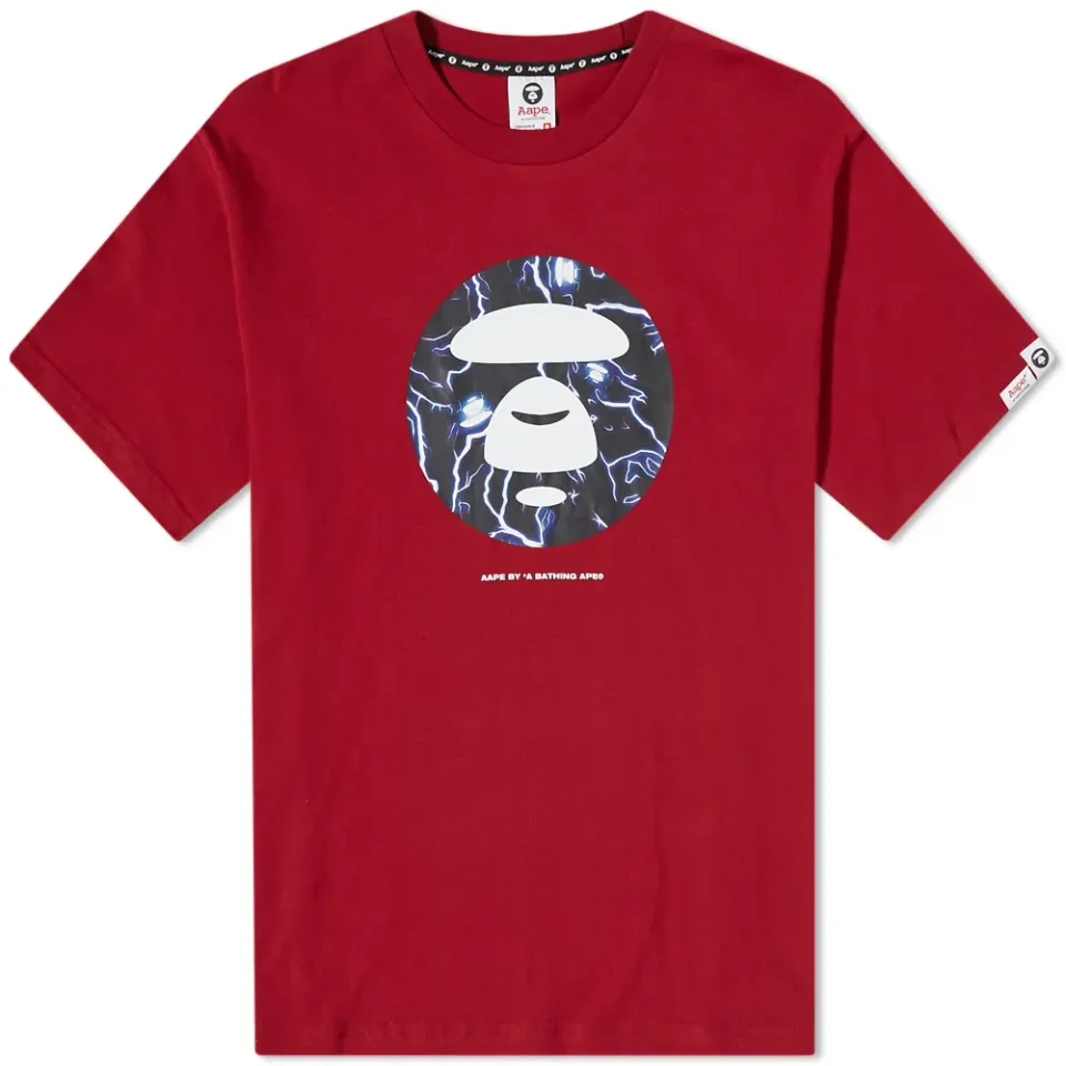 AAPE Lit Camo Moon Face Tee