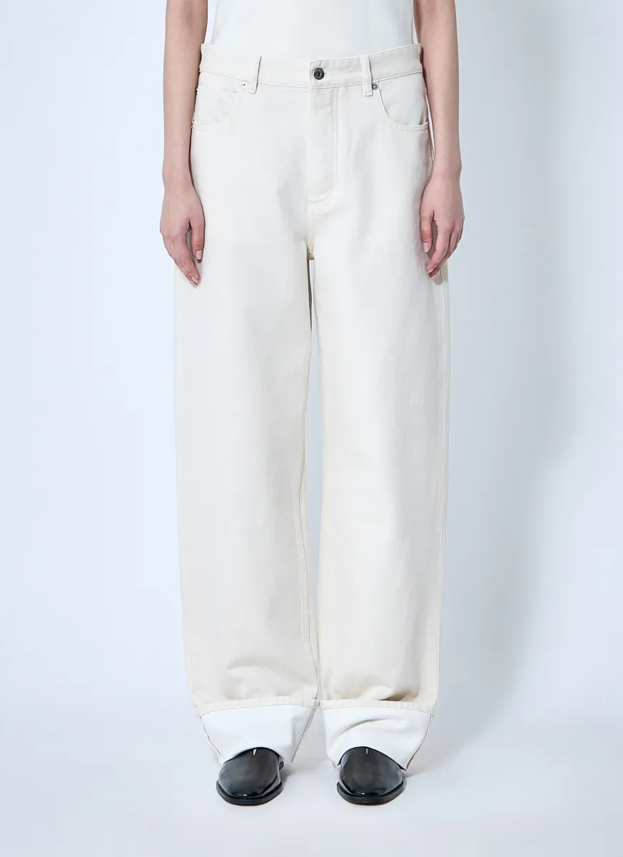 Jeans With Turned-Up Cuffs