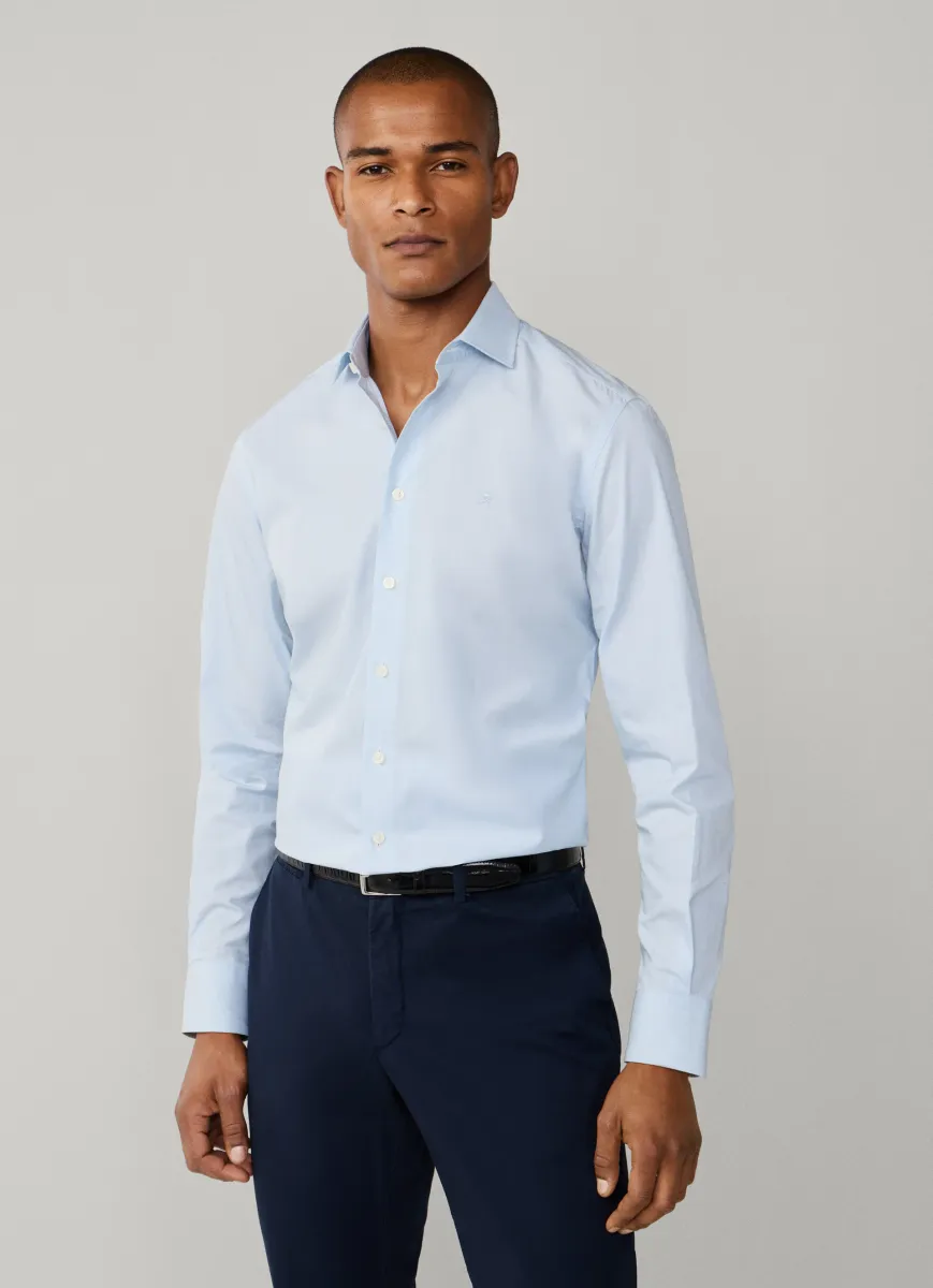 Tailored Fit Hairline Stripe Shirt