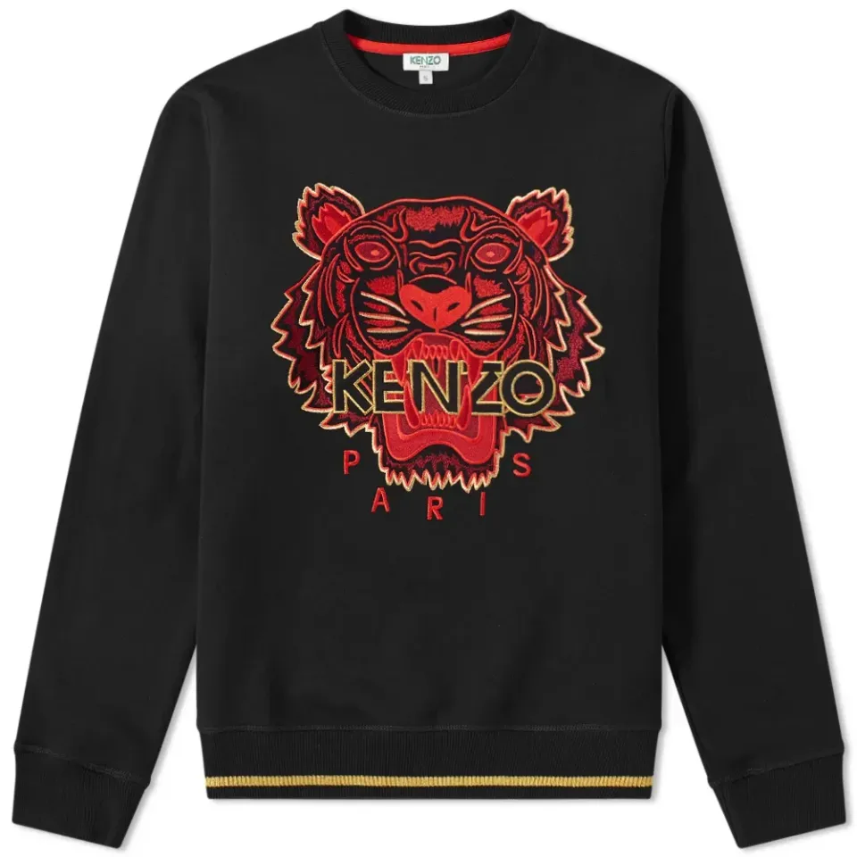 Embroidered Tiger Crew Sweat