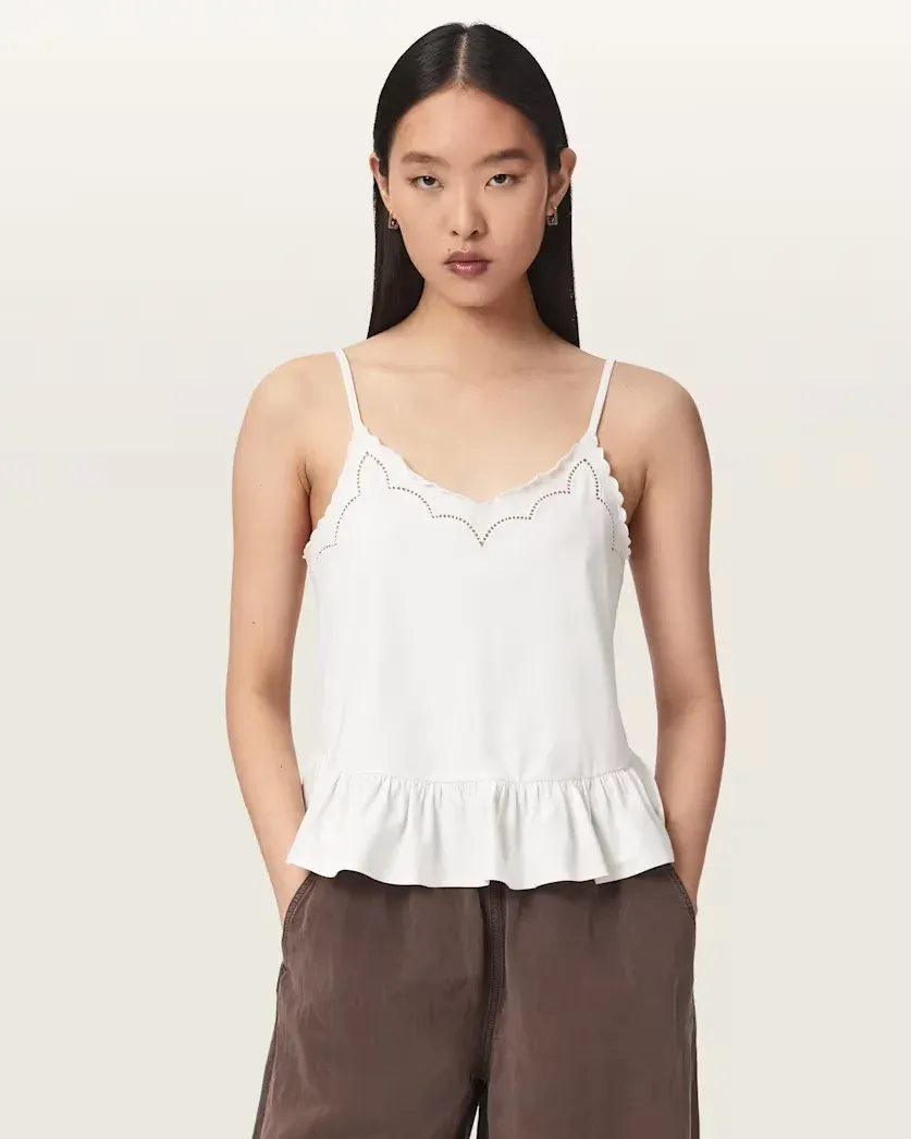Georgia Embroidered Slim Fit Cami Top