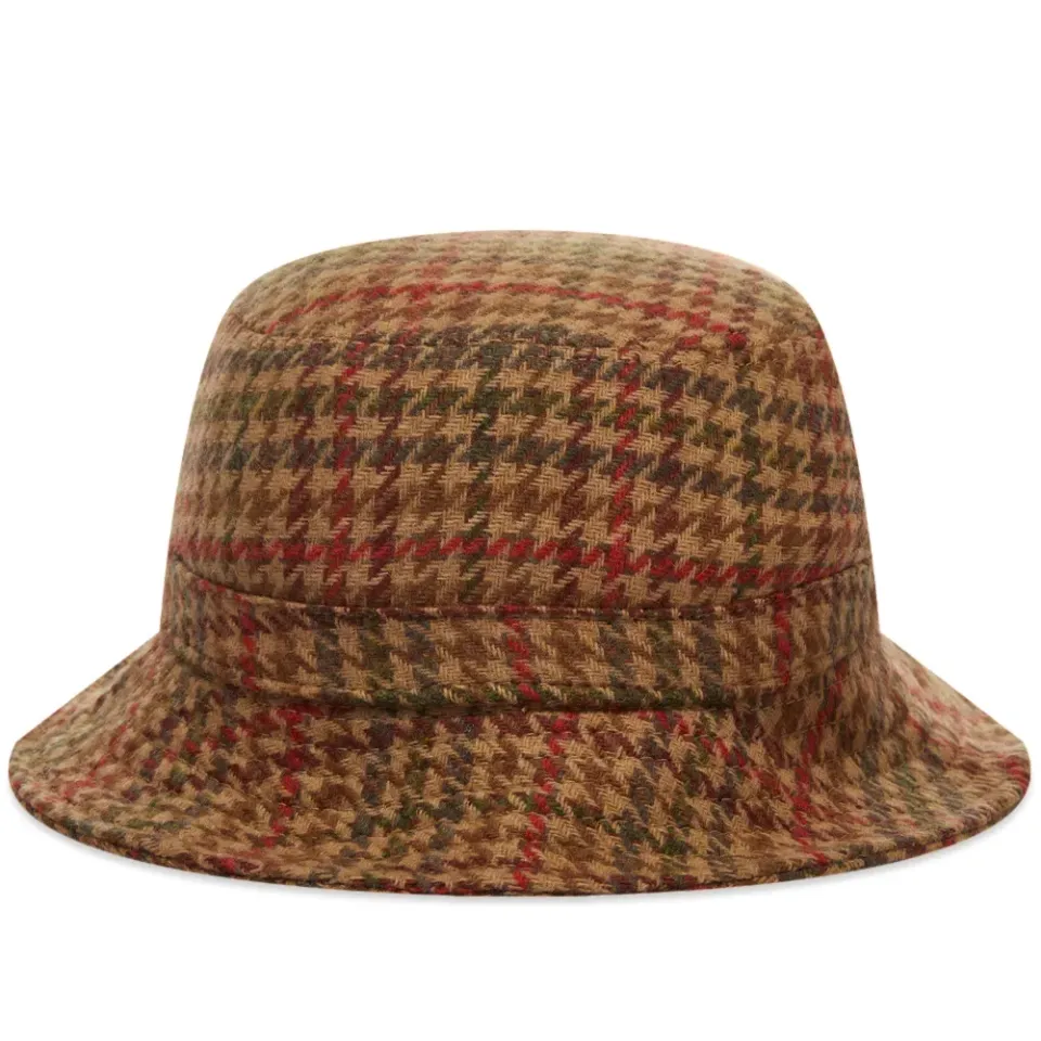 Herringbone Tweed Bucket Hat