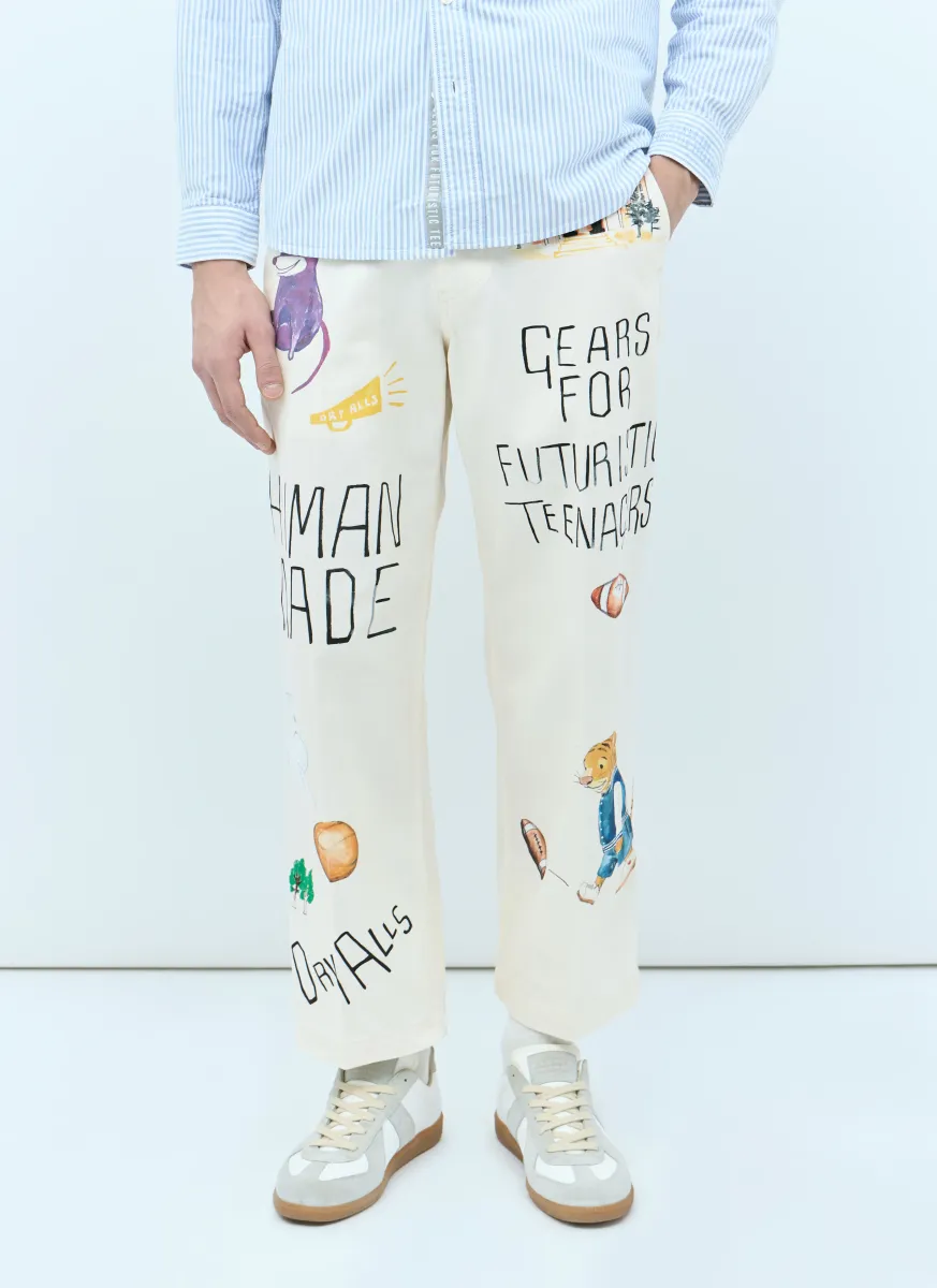 Printed Chino Pants