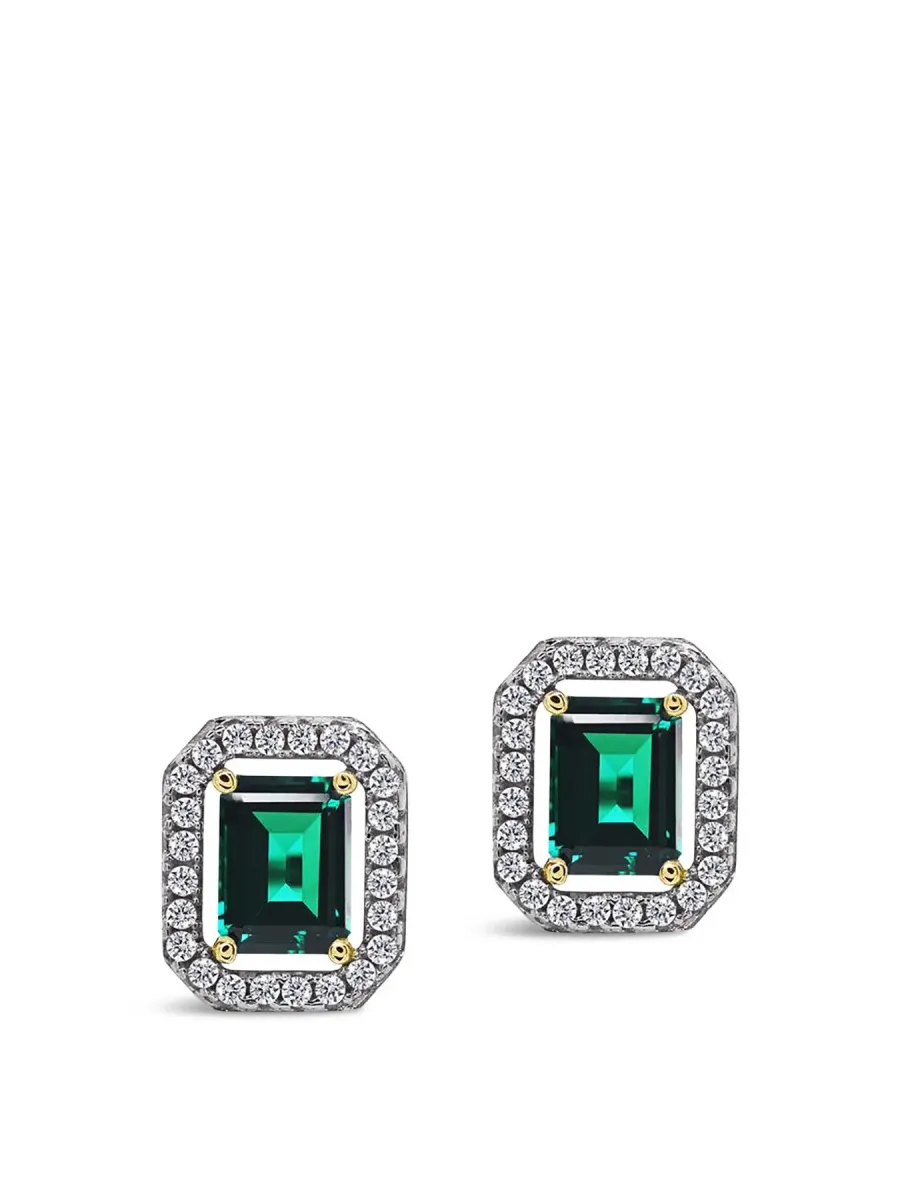 Eton Green Borderset Studs