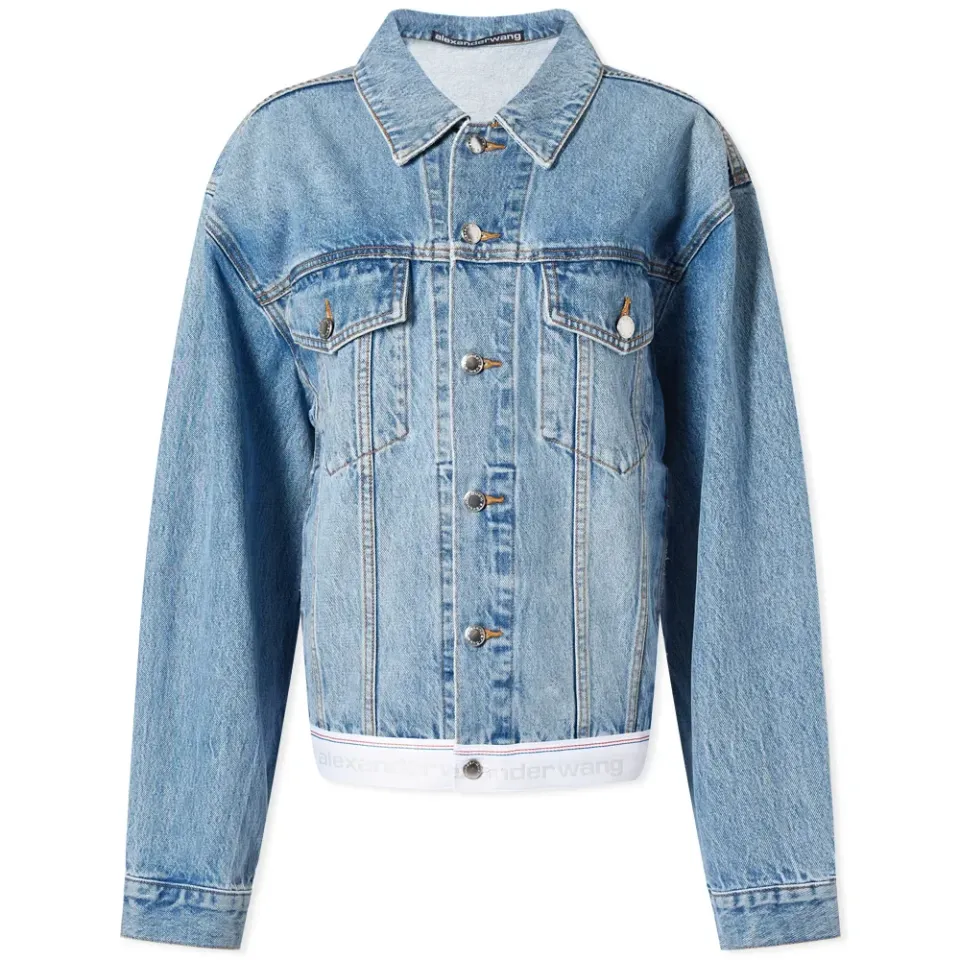 Denim Logo Trucker Jacket
