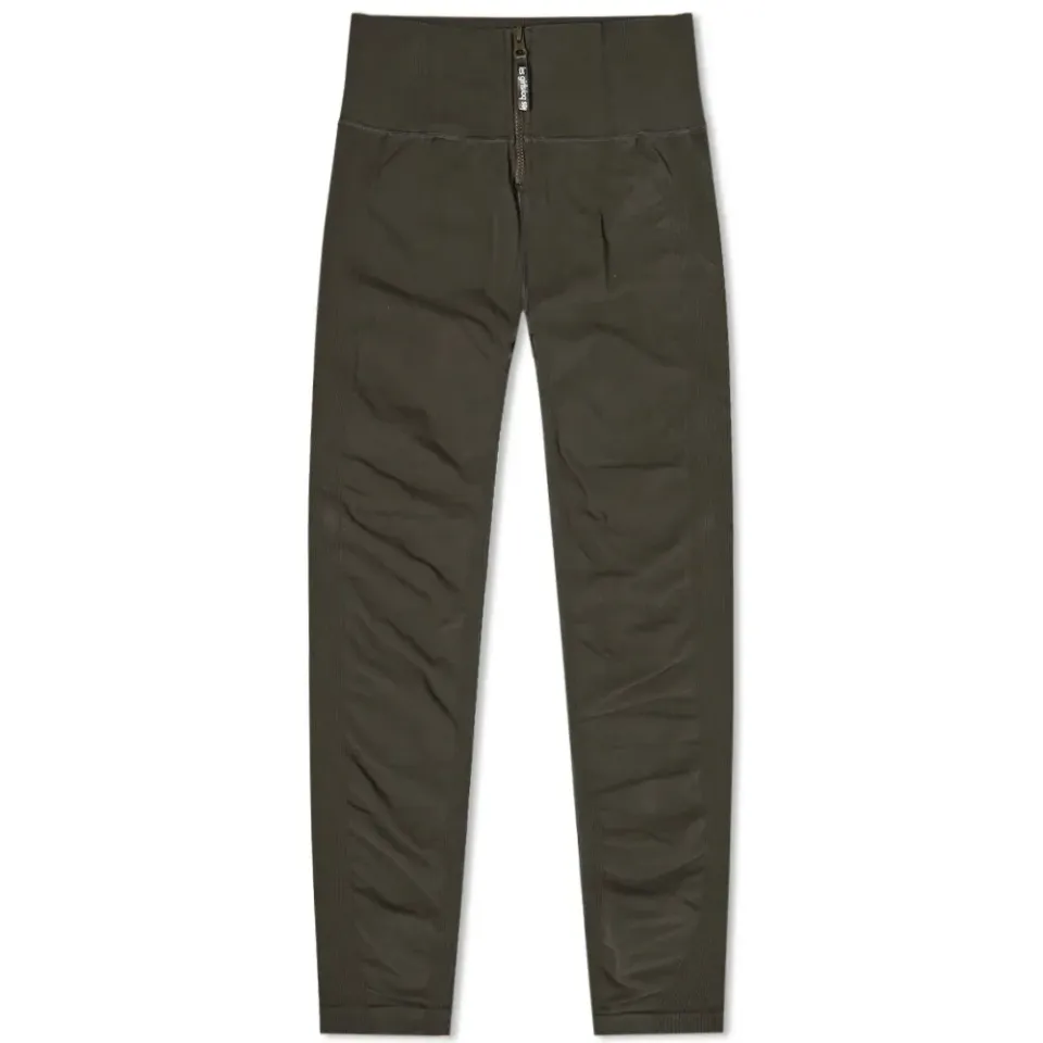 Rib Zip Front Leggings