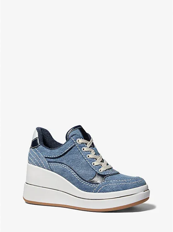 Emmy Denim Wedge Trainer