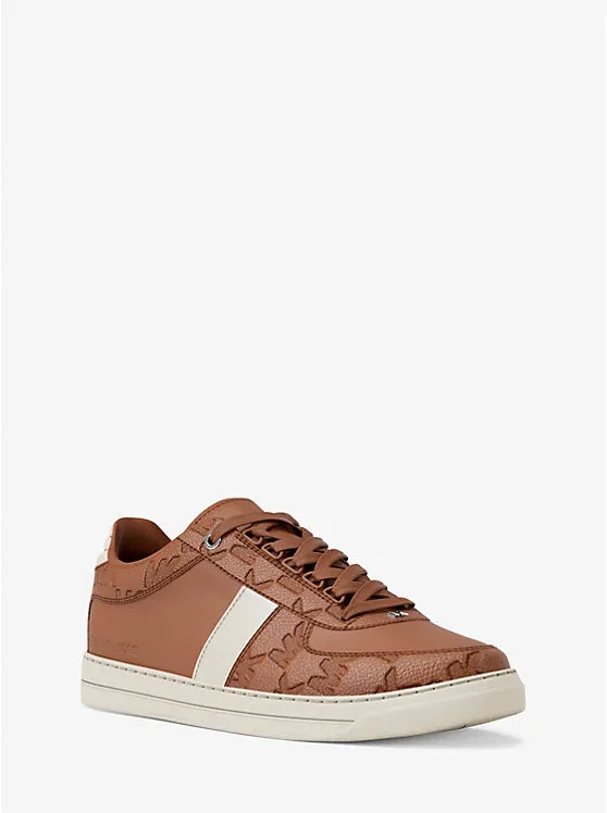 Brady Logo Embossed Leather Sneaker
