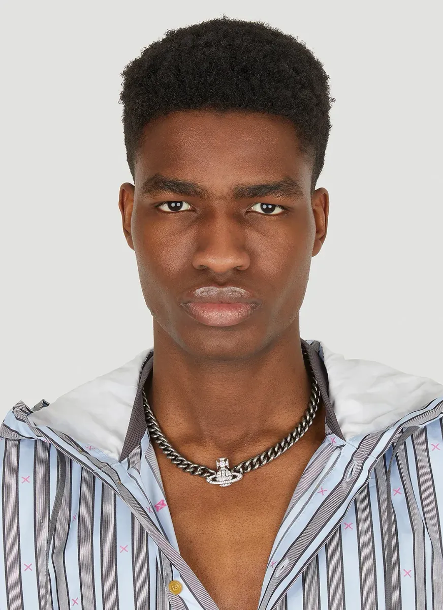 Orb Pendant Choker Necklace