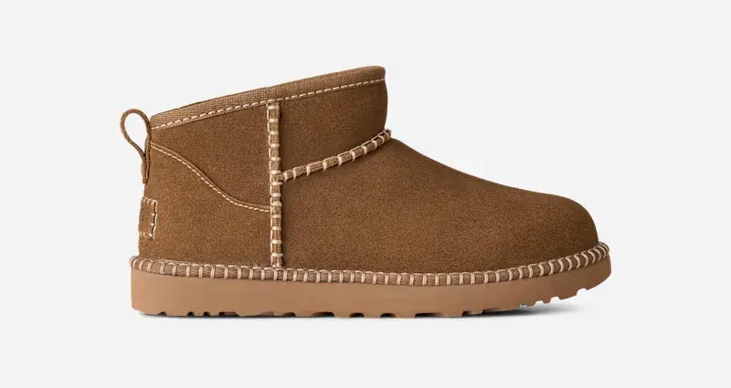 Classic Ultra Mini Botanic Boot, Polyester/Leather/Wool