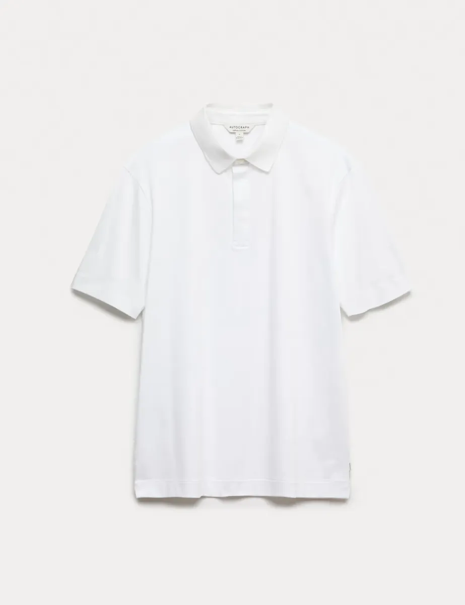Pure Supima Cotton Polo Shirt White