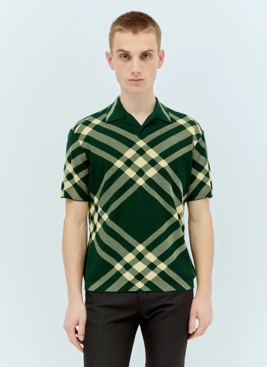 Check Polo Top