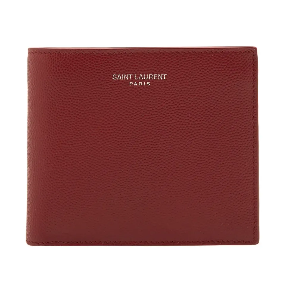 Grain Leather Billfold Wallet