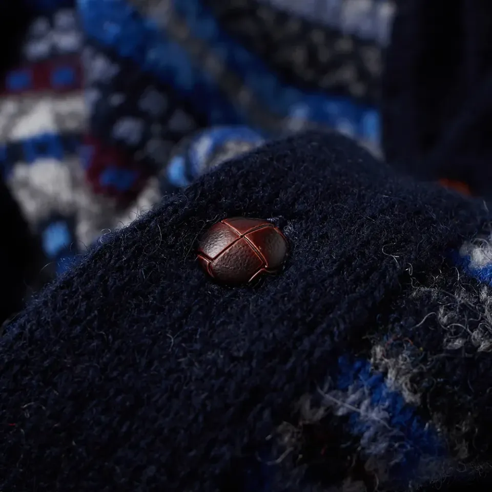 Jamieson's of Shetland Fair Isle Shawl Collar Cardigan