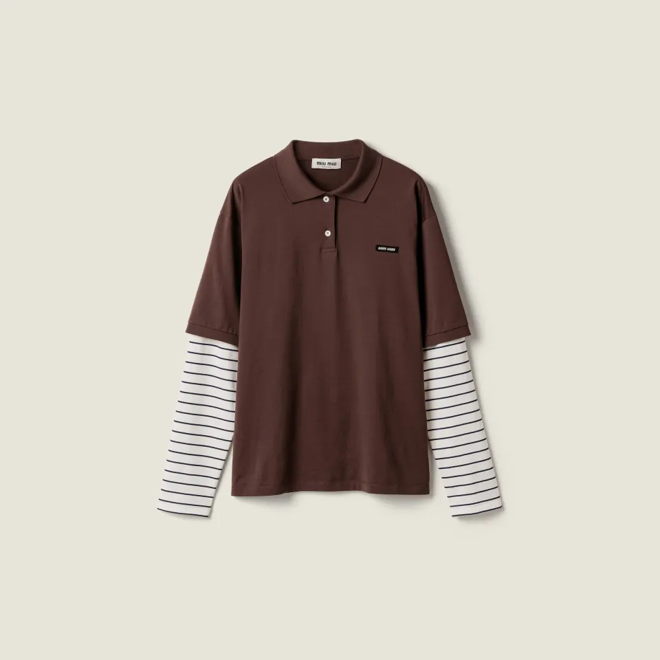 Jersey polo shirt