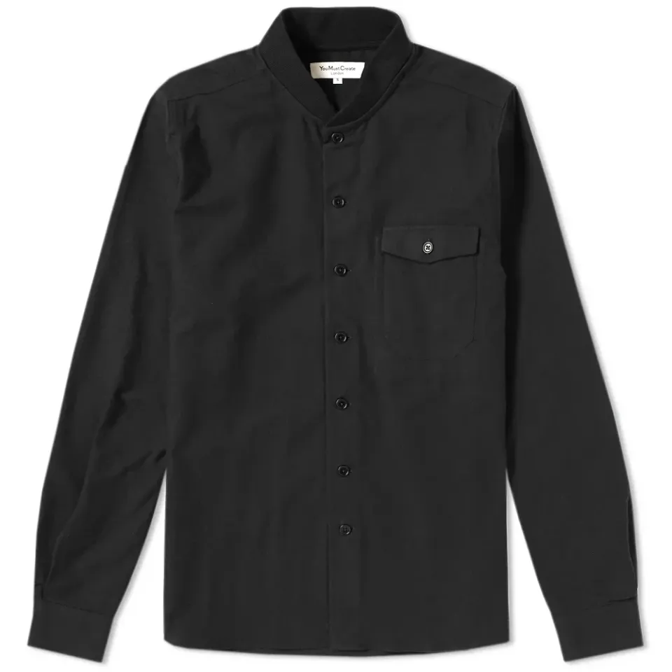 Delinquent Rib Collar Shirt