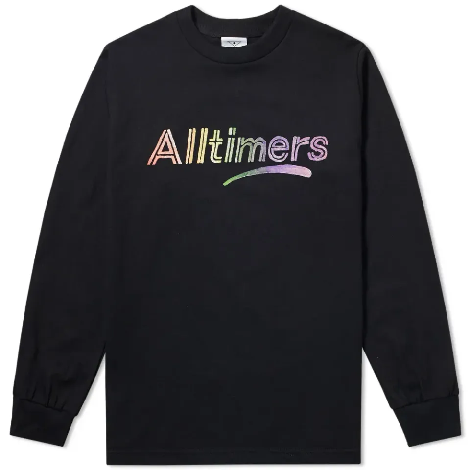 Long Sleeve Rainbow Watercolour Tee