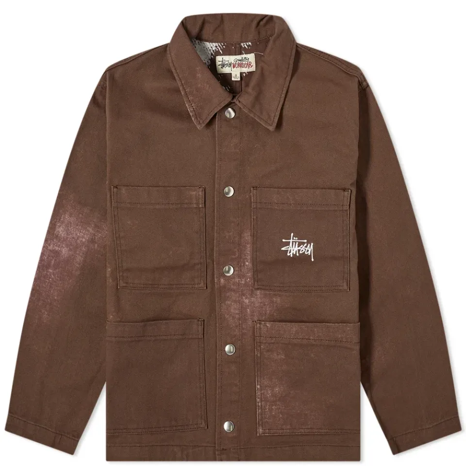 Spotted Bleach Chore Jacket