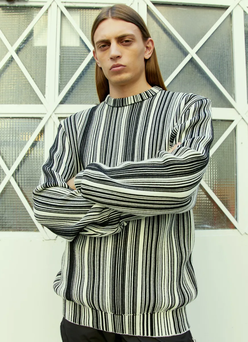 Glitched Knitted Sweater