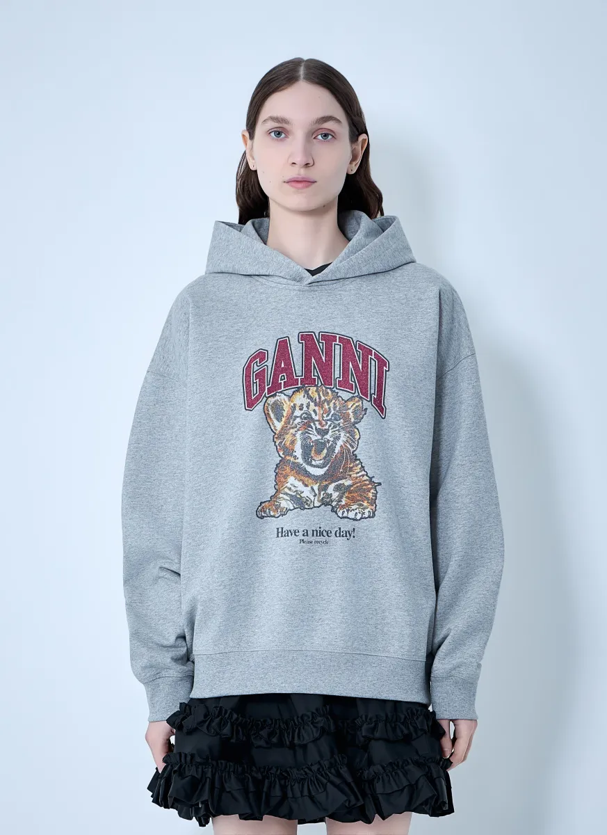 Isoli Beaded Baby Tiger Print Sweatshirt