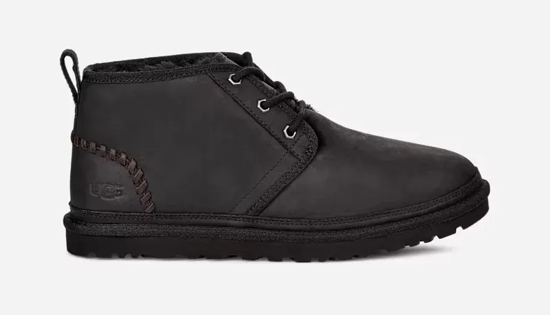 Neumel Deco Boot for Men, Leather/Polyester/Wool