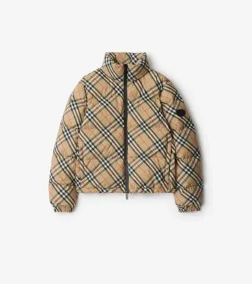 Check Ambleside Puffer Jacket in Sand beige - Women, Nylon
