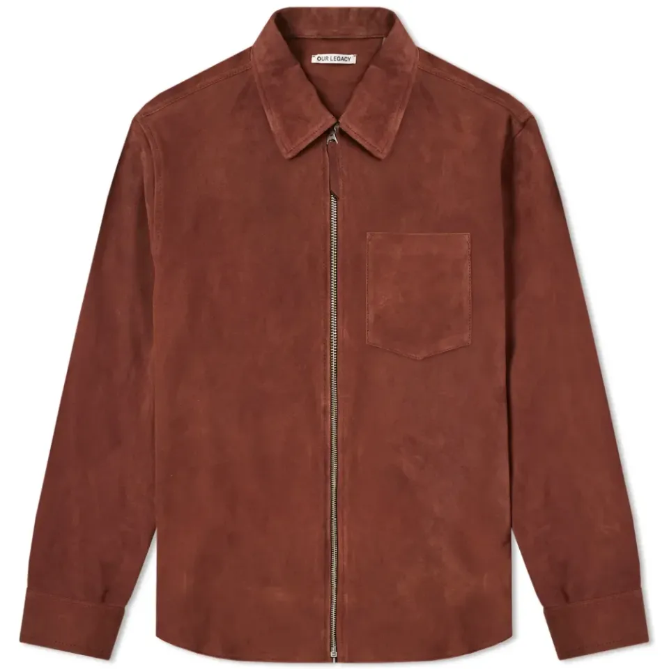 Suede Zip Shirt