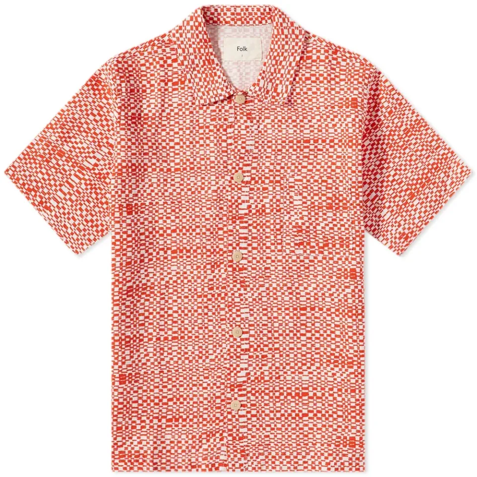 Warp Print Vacation Shirt