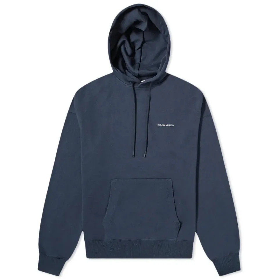 Drôle de Monsieur Not From Paris Back Logo Popover Hoodie