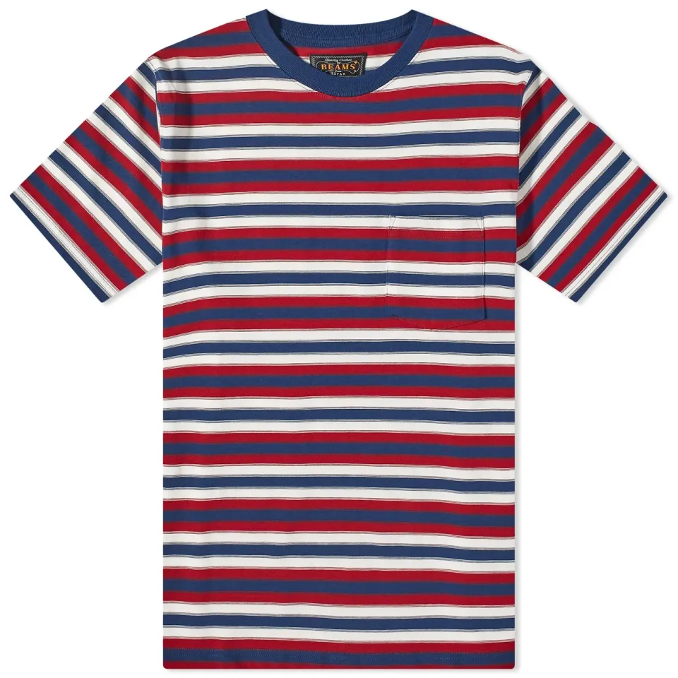 Multi Stripe Pocket T-Shirt