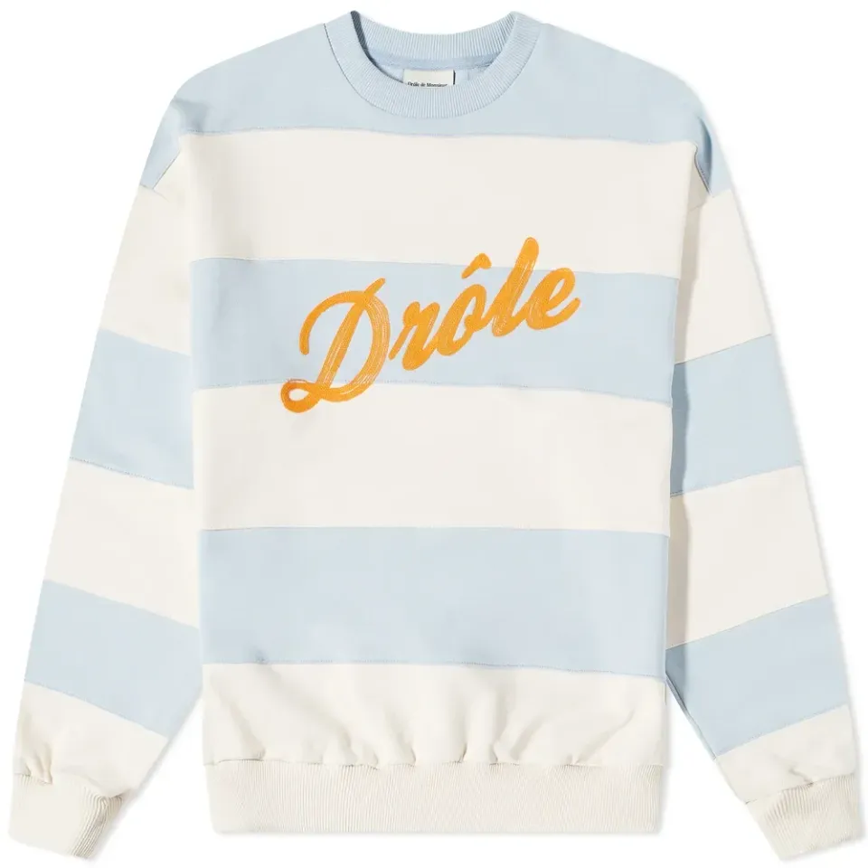 Drole Striped Crew Sweat