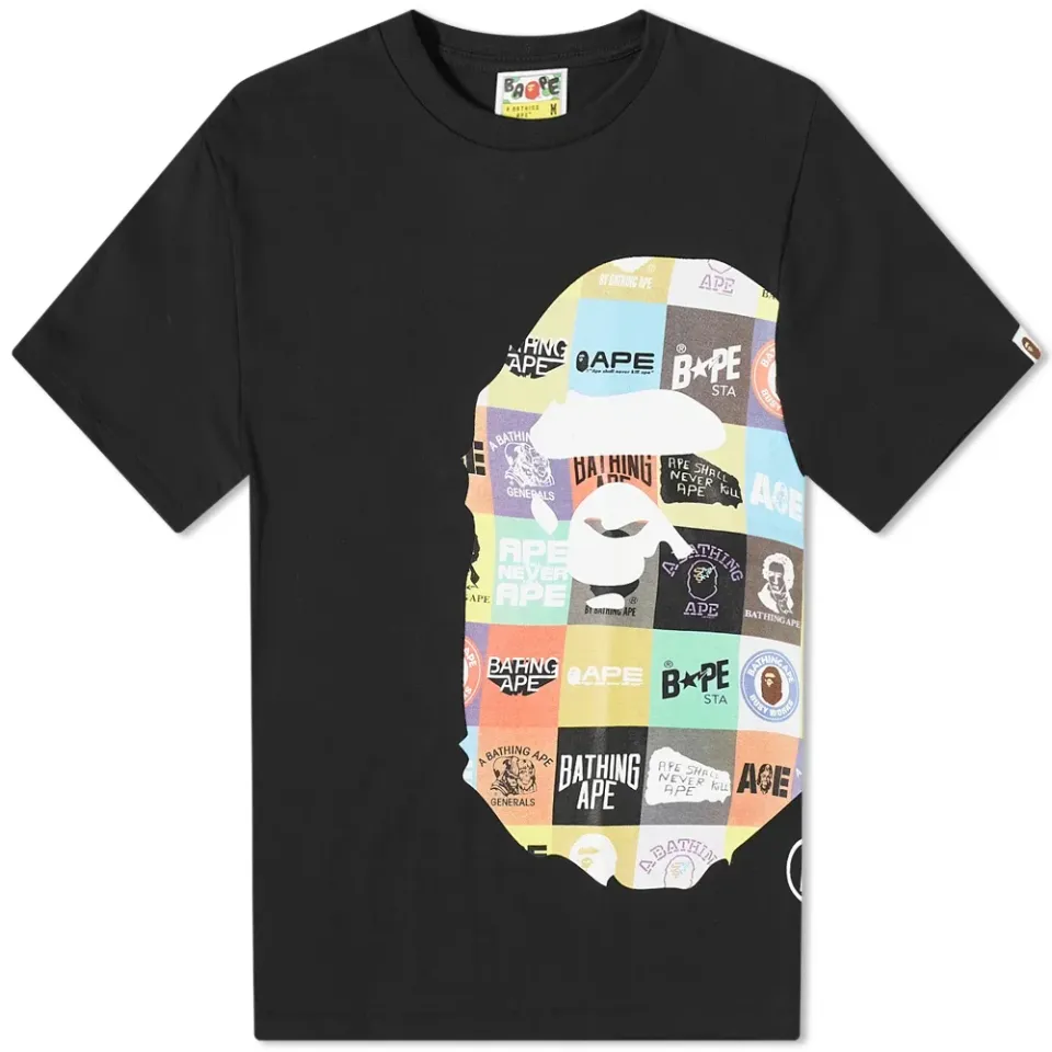 BAPE Classic Logo Side Big Ape Head T-Shirt