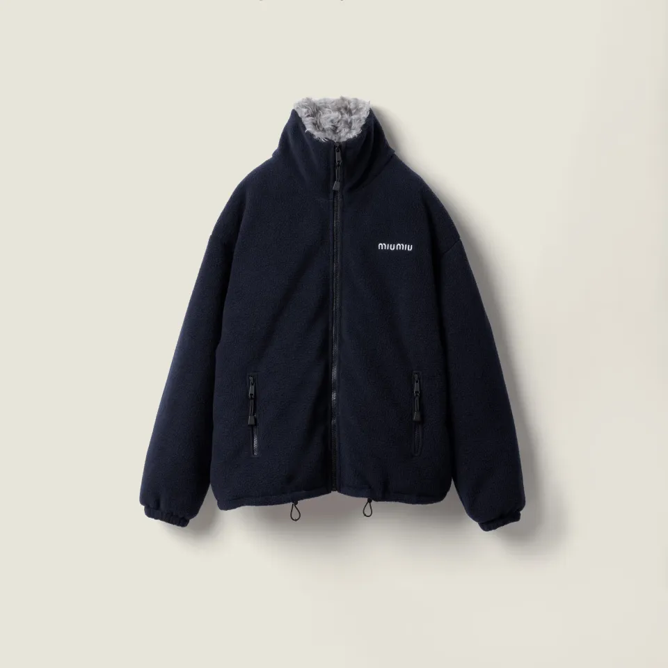 Fleece down jacket