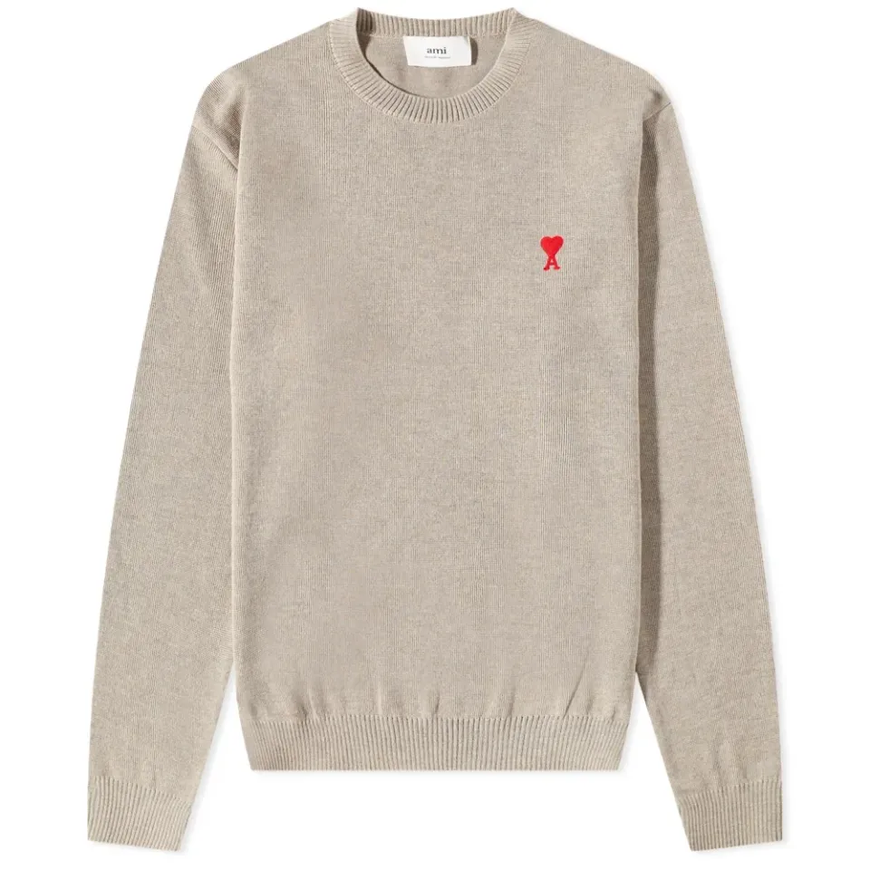 AMI Small A Heart Crew Knit