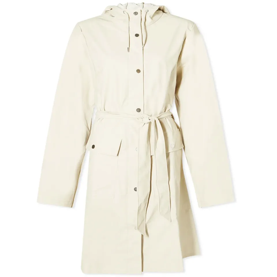 Curve Belted Rain Coat