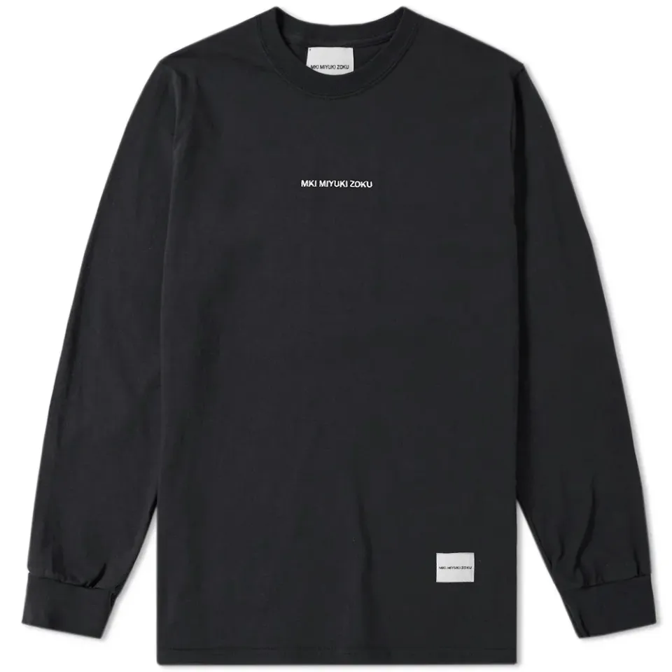 Long Sleeve Embroidered Logo Tee