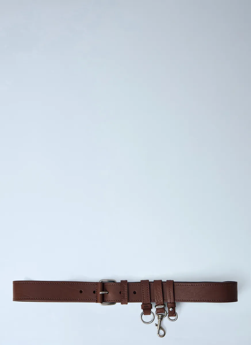 Tobacco Leather Belt