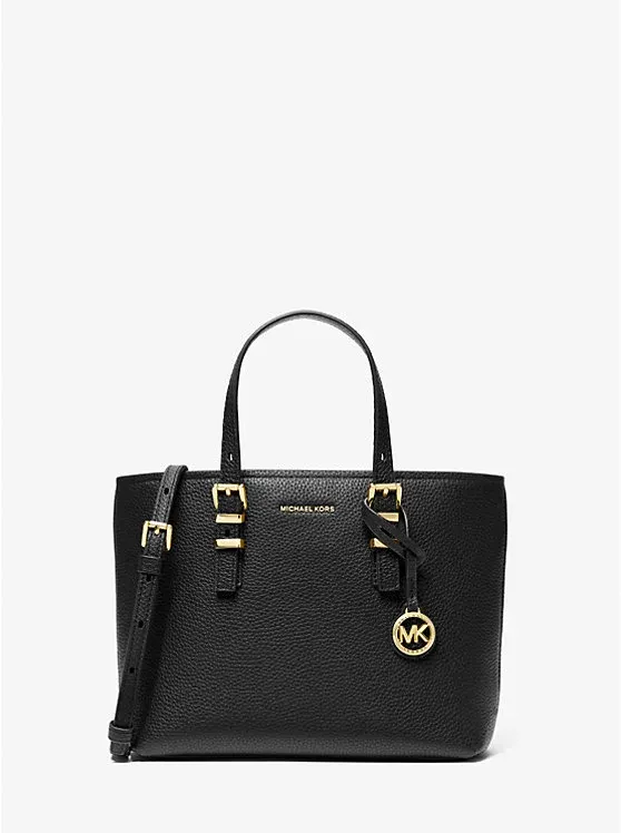 Quinn Small Pebbled Leather Convertible Crossbody Bag