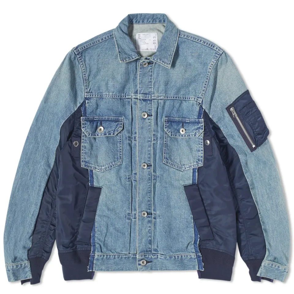 Denim x Nylon MA-1 Jacket