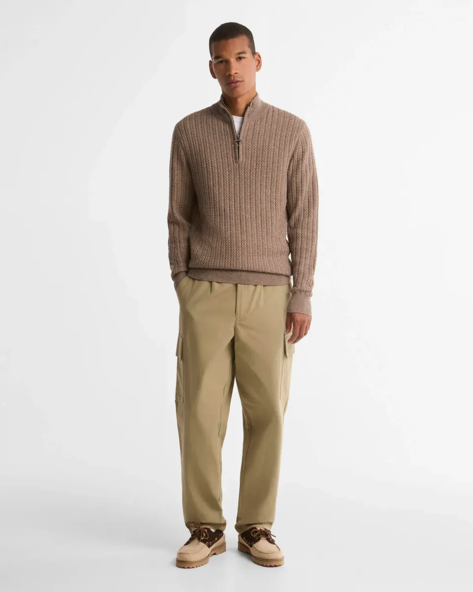 Washed Cargo Relaxed Trousers