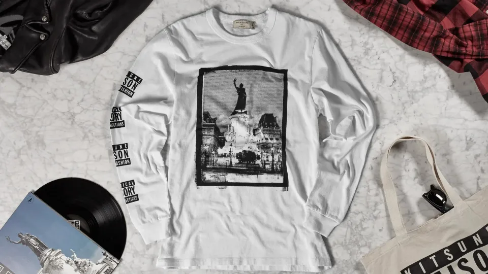 Maison Kitsuné Long Sleeve 18 Tee