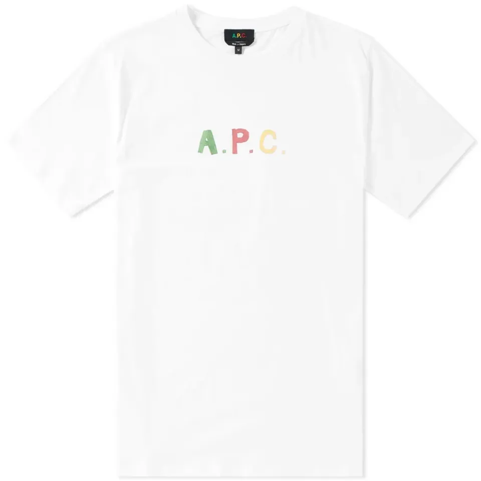 A.P.C. Colours Logo Tee