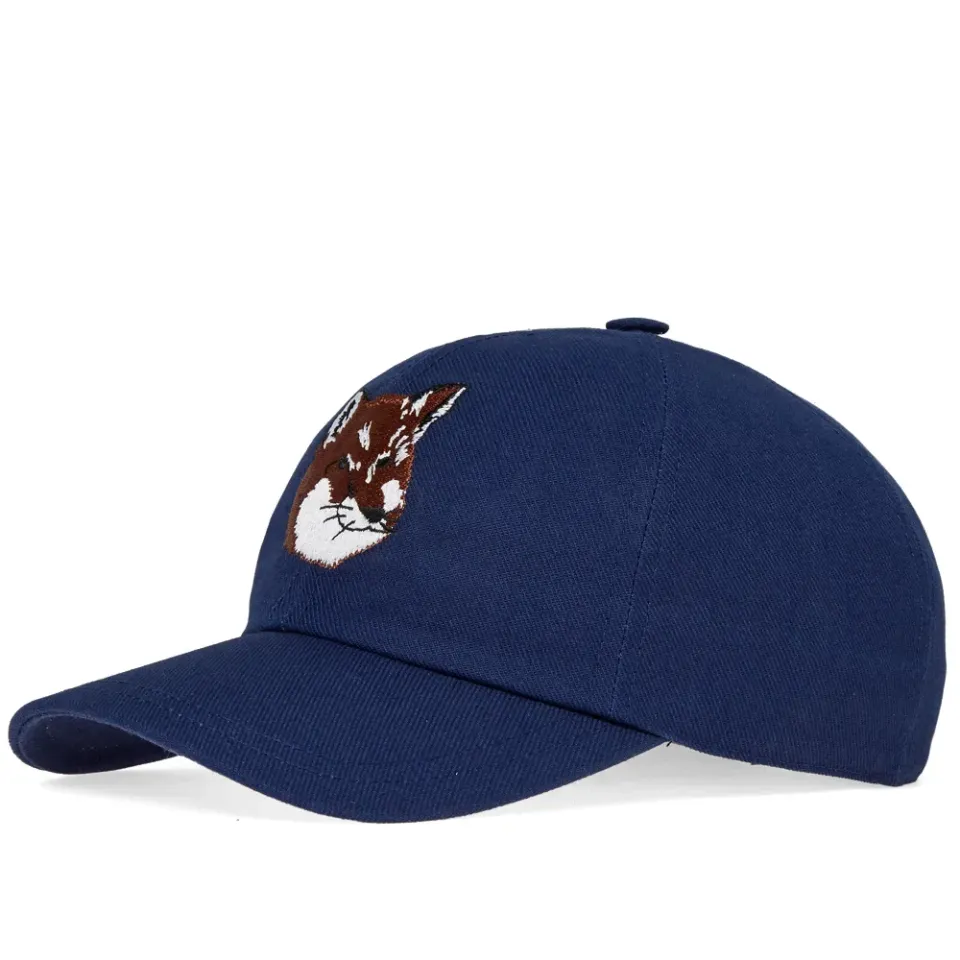 Maison Kitsuné Small Fox Head Embroidery 6 Panel Cap