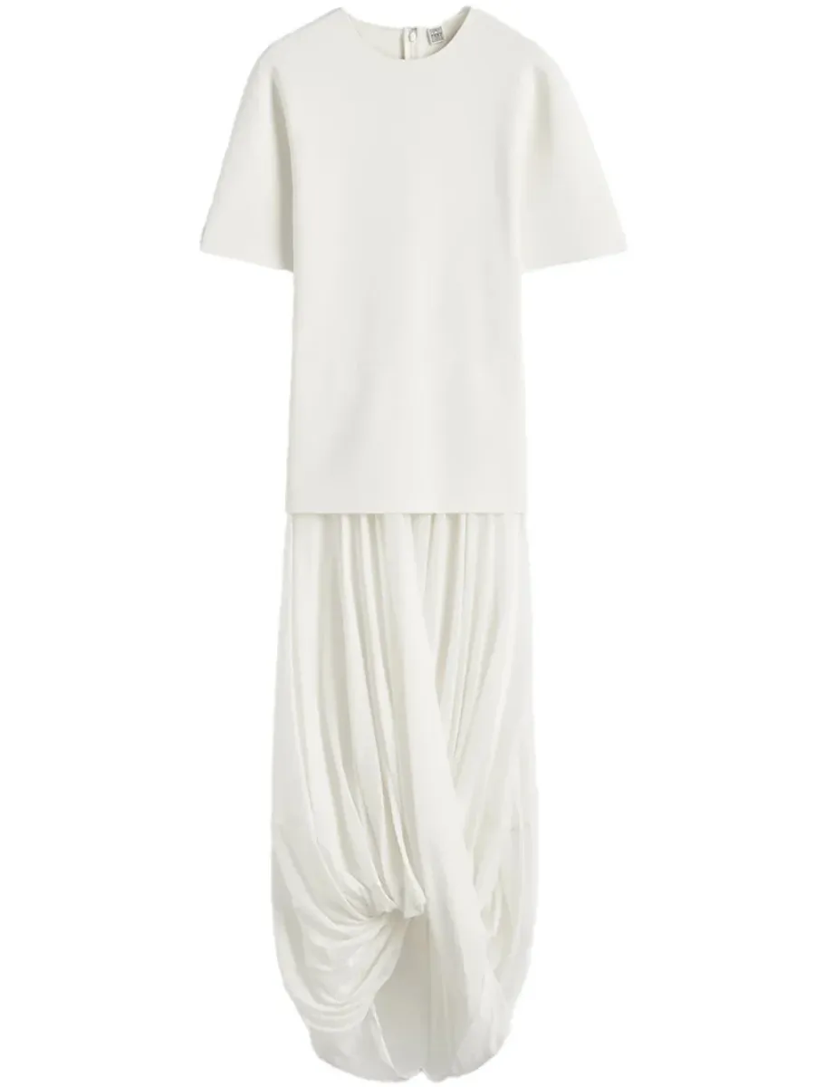 Cocoon Tee Dress White