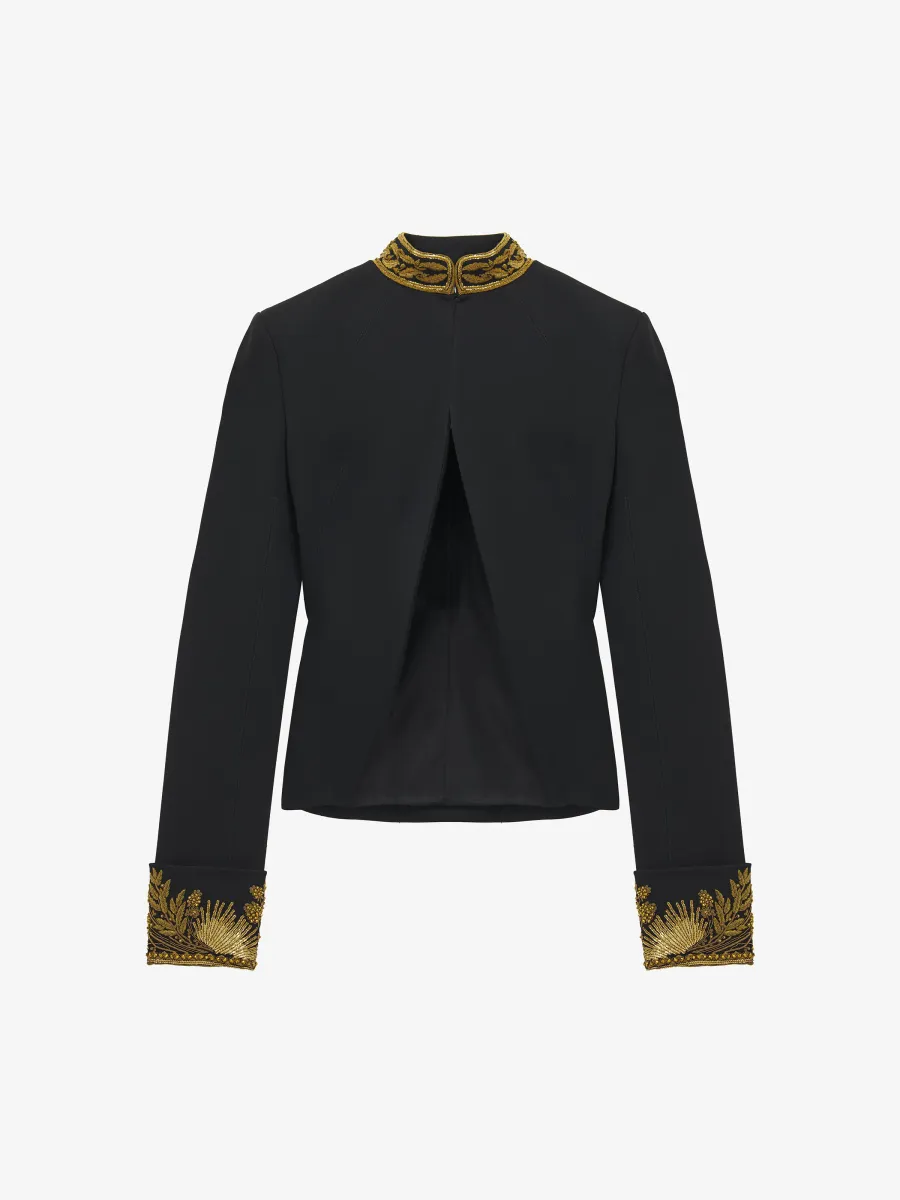 Goldwork Border Embroidery Cutaway Jacket